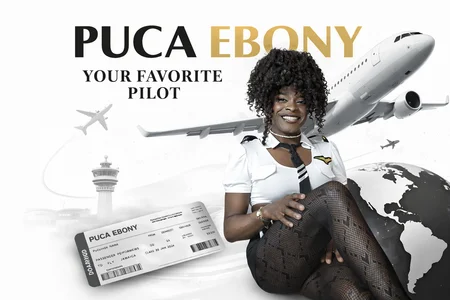 puca_ebony I'll be your submissive, sexy flight attendant. A flight of pure pleasure. Pic