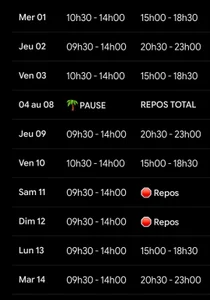 Hotenza69 Horaire de live juillet Pic 3