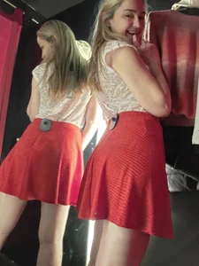 1Sweetnina Loving my red skirt Pic 7