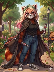 Blakelytgirl Furry persona Red Panda Foto 5