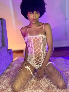 NaomiSaenz_ Bunny Naughty ♥ Lingerie, pantyhose, ebony, curly, latina, tall, skinny, thin, trans, bigass slika 7