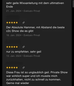 5* reviews of private + c2c shows -> read it + invite me / les meine Bewertungen + lad mich ein de AlessiaAura  6 Imagens