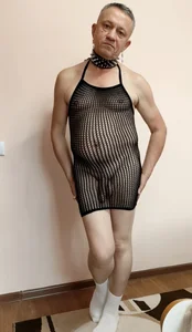 SashabikrosВ черном сеточном боди图片 8