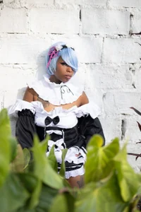 kary_bunny3 Cosplay Rem 💙 Pic 4