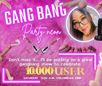 SashaDurante Neon party x 10000 user Pic