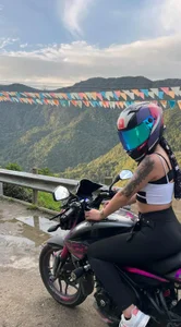 mei_sweetcat On my motorcycle Pic 2