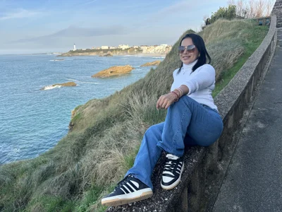 veronika_naughty Ocean in France near from Spain in Biarritz Foto 6