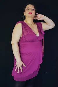 Aleja_Gonzales Casual Purple Gambar 3