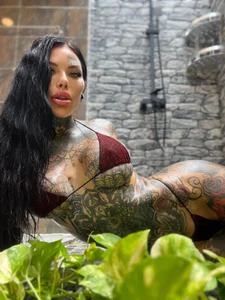 darkinkedbabe micro bikini shower shoot Immagine  2