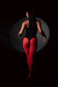 naia_cox Sexy pantyhose red Foto 6