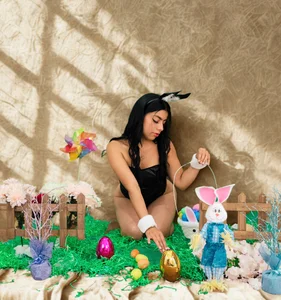 Laia_white Happy Easter🧡💛💚💙💜🐇 Pic 3