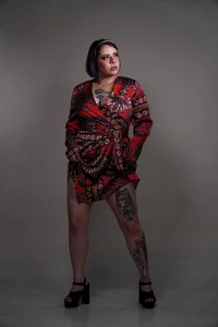 Spot Light Red Dress