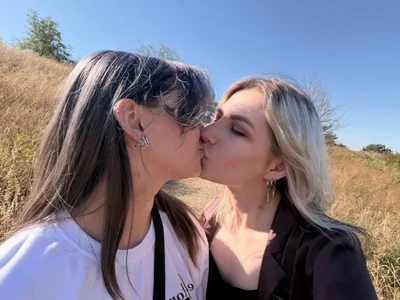 AlexxMichaell Two beauties on a walk Pic 6
