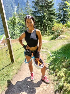 AsianTeen-BigBoops Hiking the Mountains in Austria Pic 8