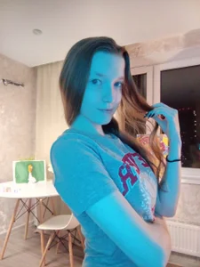 brendacom fooling around in blue 🤪 Pic 2