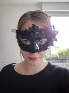 Squirtingcouple9094 Schwarzes Kleid mit Netzstrümpfen 사진 3