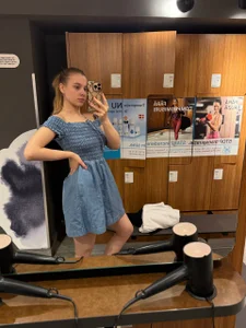 FreiaFlower Jeans-dress blonde beautiful girl  6. fénykép
