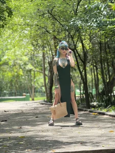 AlissaPeachx Vacation trip - Mai shiranui poses Pic 3