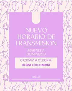 HORARIO DE TRANSMISION 📅🥰 od Nina_Rouge7  2 snímek