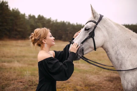 LunaHouston a princess on a white horse Pic 4