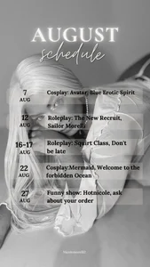 Nicolemorelli2 🦋Mounthly Schedule🦋 Pic
