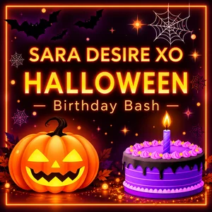 SaraDesirexo 🎃👑 Goddess Sara Desire's HALLOWEEN BIRTHDAY BASH starts TODAY! 🖤💋 The countdown to October 31st Pic