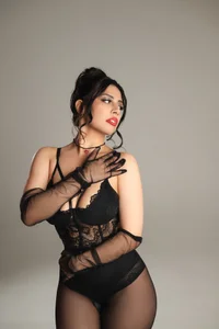RitaVirginia Passion of black nylon and fur Pic