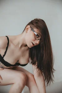 Just me in black underwear.