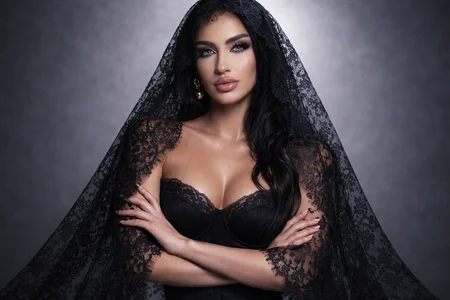 RubyConner: Black lace lingerie ❤️ ( 4 фото)