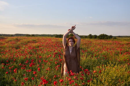 In the poppy field