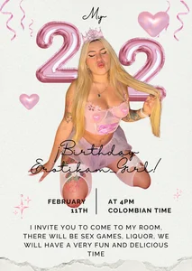 erotikam_girll INVITATION TO MY BIRTHDAY - FEBRUARY 11 Pic