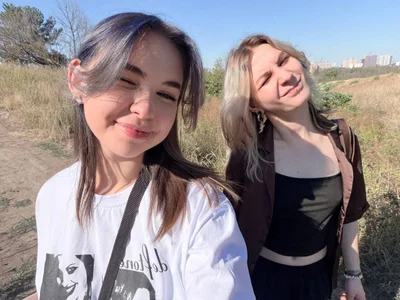 AlexxMichaell Two beauties on a walk Pic 7