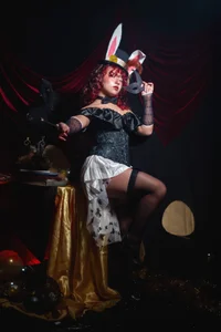 Kanela_miller_ A touch of Easter… and another of mischief 🐰🖤 Pic