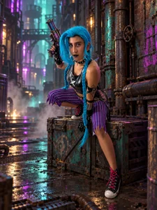 Violet_rousse7 💙💜 Jinx: Queen of Chaos 💣🔥 Pic 5