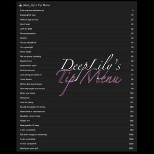 deep_lily Tip Menu Pic