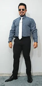 KalethBigDick plaid outfit Pic 2