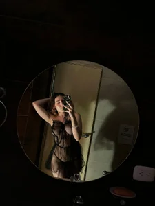 Lexie-red in my bathroom Pic