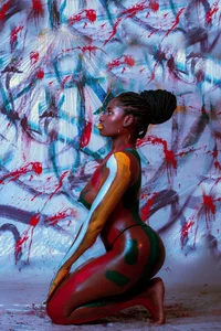 Liz_ortega30 my sexy body in paint Foto 3