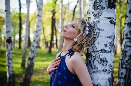 AdrianaSea Walk in the spring forest Pic 6