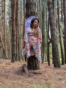 julietta___jackson Shibari time in the forest Foto 3