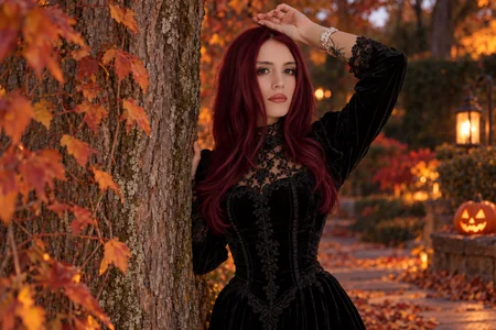 Burgundy dreams and a little autumn magic. 🍷🍂 de RedLipse  3 photos