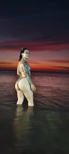 Victoria_Monrou afternoon at the beach 🏖 Billede 4