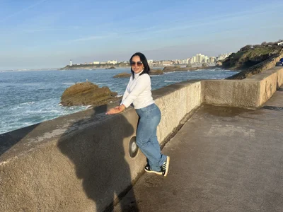 veronika_naughty Ocean in France near from Spain in Biarritz Pic 5