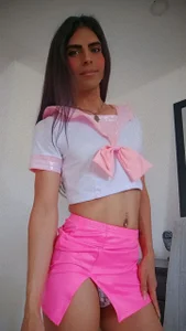 sexy skirt pink latex de karen_sofia_  8 Imagens