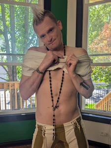 LiamIdols Green Striped Pants รูป  6