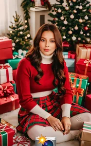 I love feeling and spending Christmas with good company and gifts, I wish that Santa brings you to m