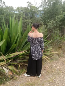 LeanaMaturee Nature is peaceful… but I’m feeling a little wild today 🌿😈 Pic