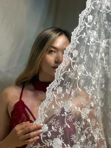 Veiled in lace, soaked in sin🤍🔥