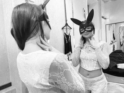 AnimeAlica18 Behind the Mask #LaceLingerie#FishnetStockings#BunnyGirlVibes Foto 7