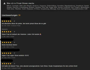 AlessiaAura 5* reviews of private + c2c shows ->les meine Bewertungen + lad mich ein (2024) зображення 5